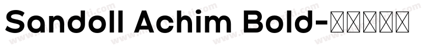 Sandoll Achim Bold字体转换